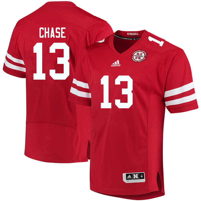 Men #13 Darien Chase Nebraska Cornhuskers College Football Jerseys Sale-Red - Click Image to Close